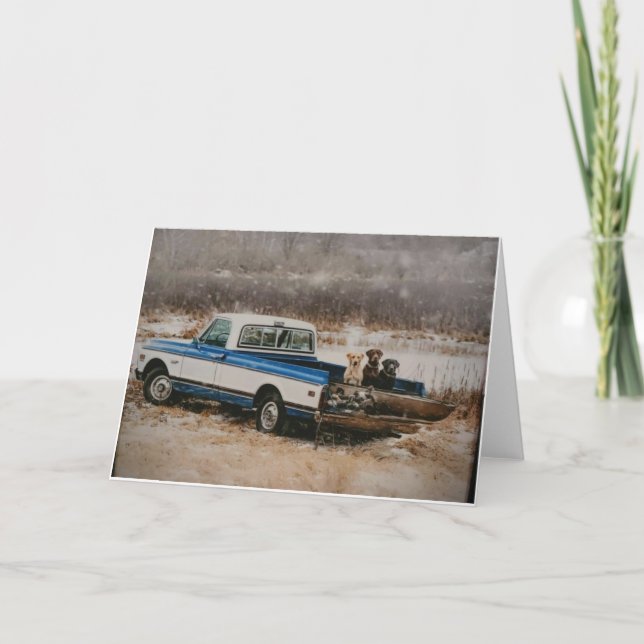 HUNDEN, PFLANZENKARTEN, RÜSTEN DANKESKARTE (Vorderseite)