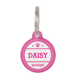 Hundename Microchipped Call My People Tiermarke