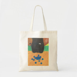 Hundenase und Blaubeertasche Tragetasche