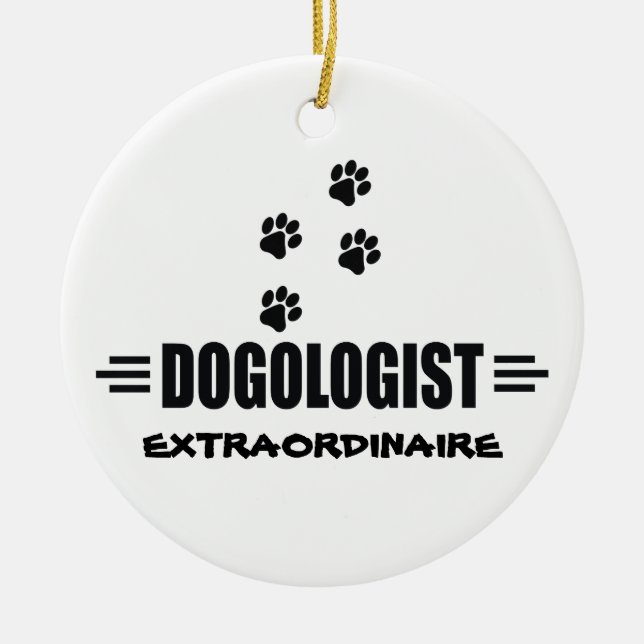 Hundepaare Keramikornament (Vorne)