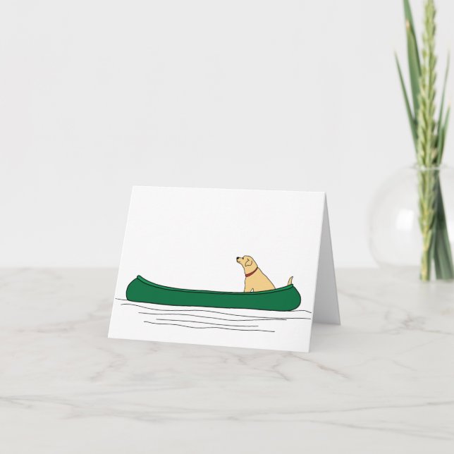 Hundepaddel-Karte Karte (Vorderseite)