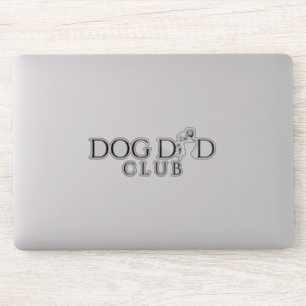 Hundepapa Club Minimale Linien Kunst Aufkleber