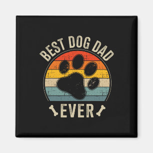 Hundepapa Ever Vintage Für Retro Vatertag Geburtst Magnet