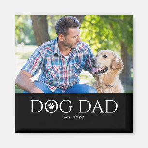 Hundepapa Gegründet Foto-Geschenkmagnet Magnet