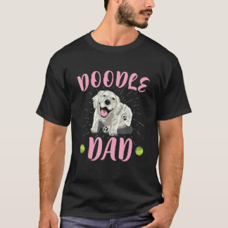 Hundepapa Golden Doodle bester Golden Retriever Pa T-Shirt
