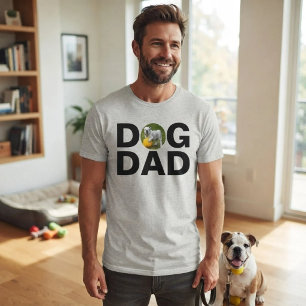 Hundepapa, individuelles Foto-Vater-Geschenk T-Shi T-Shirt