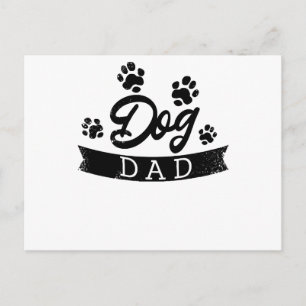 Hundepapa Lustiges Design - Geschenkidee für Hunde Feiertagspostkarte