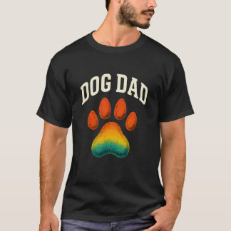 Hundepapa mit gestresstem lustigem Pfotenabdruck-D T-Shirt