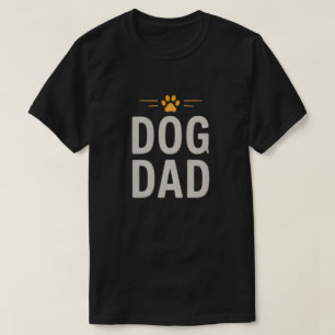 Hundepapa mit Pfote Einfaches Design für Hunde Lie T-Shirt