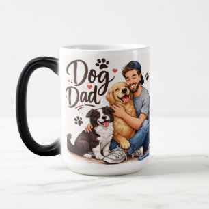 Hundepapa-Morgenkaffeetasse – Geschenk für Hundebe Verwandlungstasse