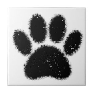 Hundepapierdrucke mit starkem und gestörtem Druck Fliese