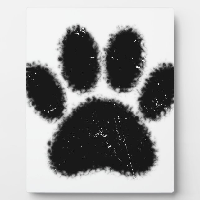 Hundepapierdrucke mit starkem und gestörtem Druck Fotoplatte (Vorderseite)