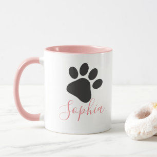 Hundepaw-Individuelle Name Hund länger Personalis Tasse