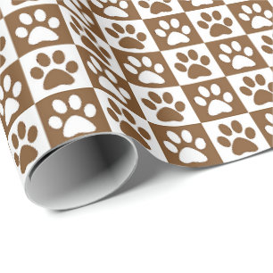 Hundepaw-Prinzen braun und weiß Geschenkpapier