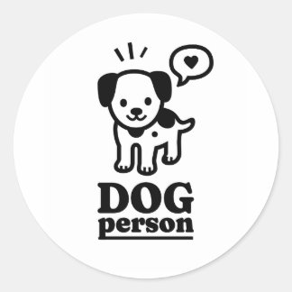 Hundeperson | Hund Lover | Geschenke! Runder Aufkleber