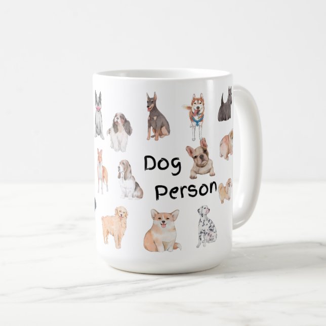 Hundeperson Kaffeetasse (VorderseiteRechts)
