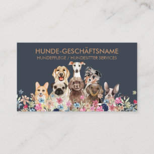 Hundepflege Boutique Haustierbetreuung Hundesitter Visitenkarte