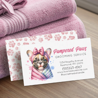 Hundepflege-Service Visitenkarte Cute Dog Grooming