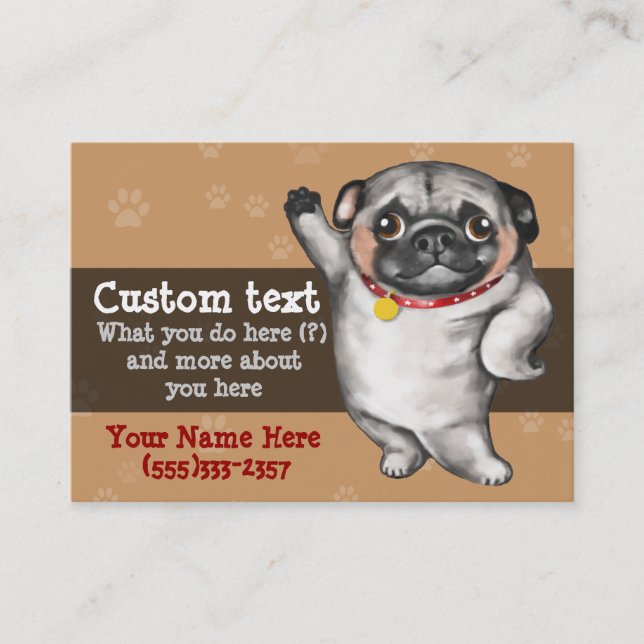 Hundepflegenhundegroomer-Hundewandererschablone Visitenkarte (Vorderseite)
