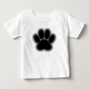 Hundepfote mit Umrandungen Baby T-shirt