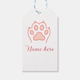 Hundepfote rotes Herz Haustier Name Text Tierpfote Geschenkanhänger