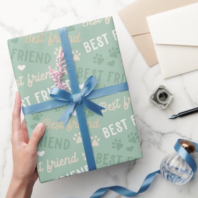 Hundepfoten-Muster  Geschenkpapier (Schenken)