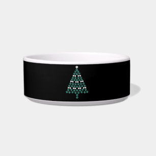 Hundepfoten-Weihnachtsbaum Süßes Weihnachtsgeschen Napf