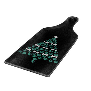 Hundepfoten-Weihnachtsbaum Süßes Weihnachtsgeschen Schneidebrett