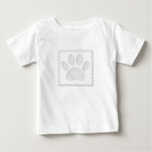 Hundepfotenabdruck Ausschneiden Baby T-shirt