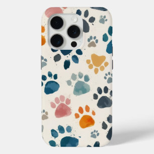 Hundepfotenabdruck-Kunst – Treue Spuren Case-Mate iPhone Hülle