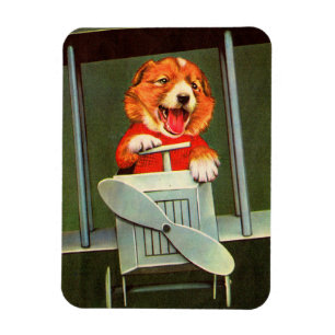 Hundepilotendruck Magnet