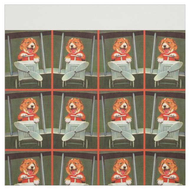 Hundepilotendruck Stoff (Muster)