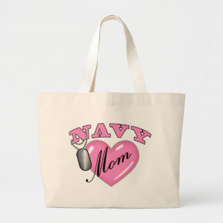 Hundeplakette des Marine-Mama-Herz-N Jumbo Stoffbeutel