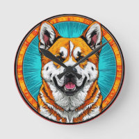 Hundeportrait mit mosaik Inspiriert Hintergrund