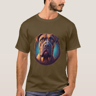Hundeporträt Abstrakte Kunst T-Shirt