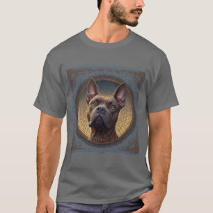 Hundeporträt Abstrakte Kunst T-Shirt