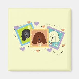 Hundeporträt-T-Shirts und Geschenke Magnet