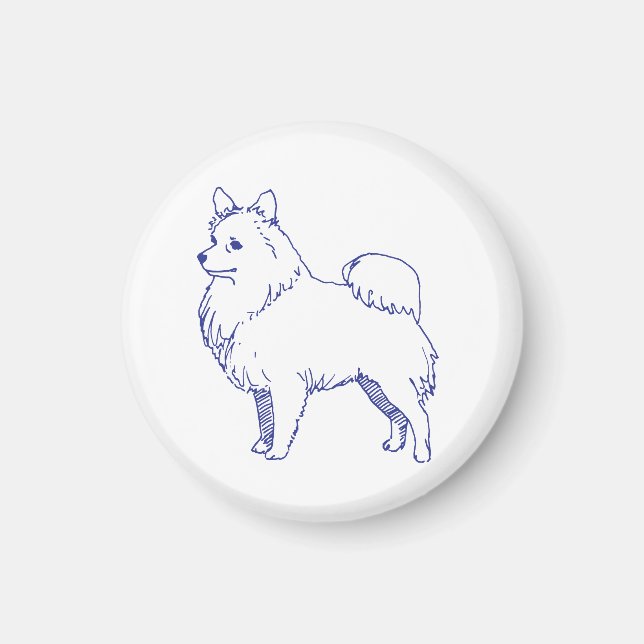 Hunderasse Spitz Magnet (Vorne)