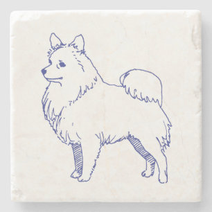 Hunderasse Spitz Steinuntersetzer