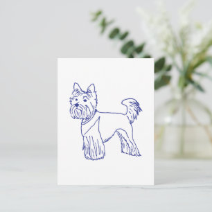 Hunderasse Yorkshire Terrier Postkarte