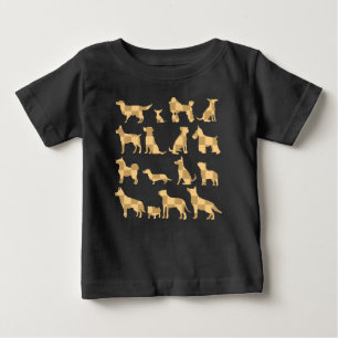 Hunderassen Silhouetten Baby T-shirt