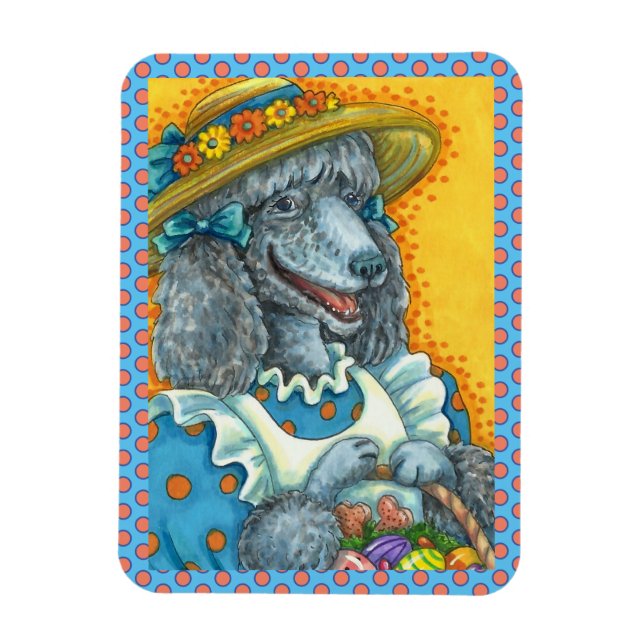 HUNDERBISKUTEN UND OSTEREISBASKET, NIEDLICHES PODL MAGNET (Vertikal)