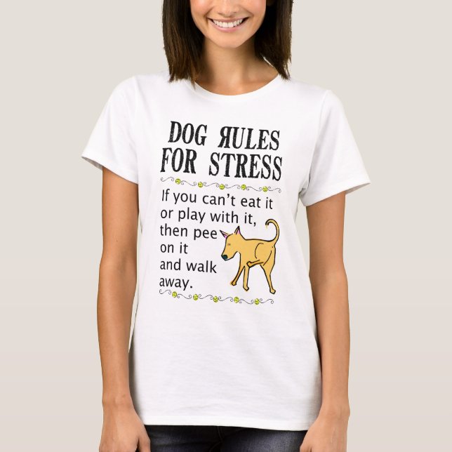Hunderegeln für Druck T-Shirt (Vorderseite)