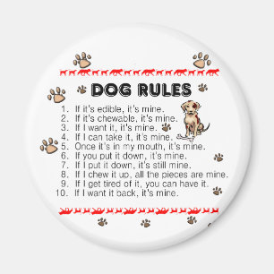 Hunderegeln Magnet