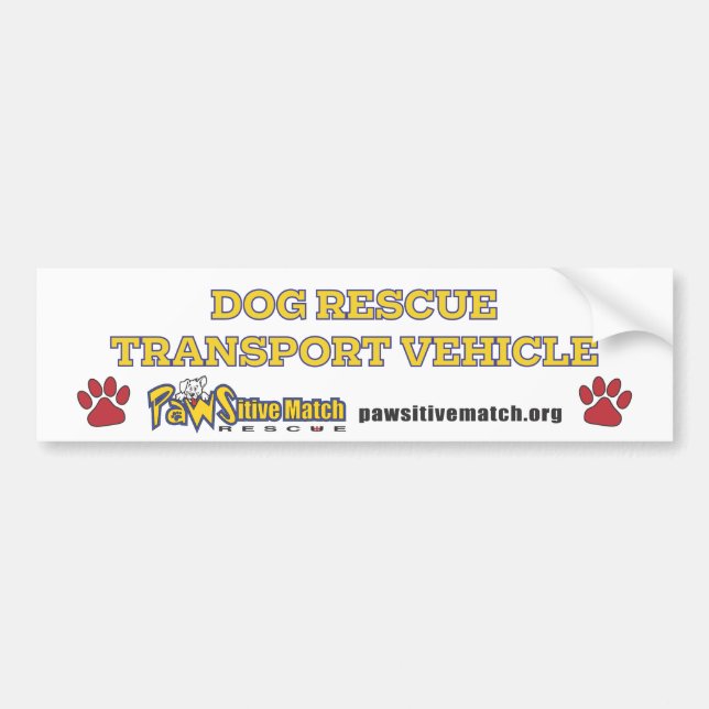 Hunderettungs-Transport-Fahrzeug-Autoaufkleber Autoaufkleber (Vorne)