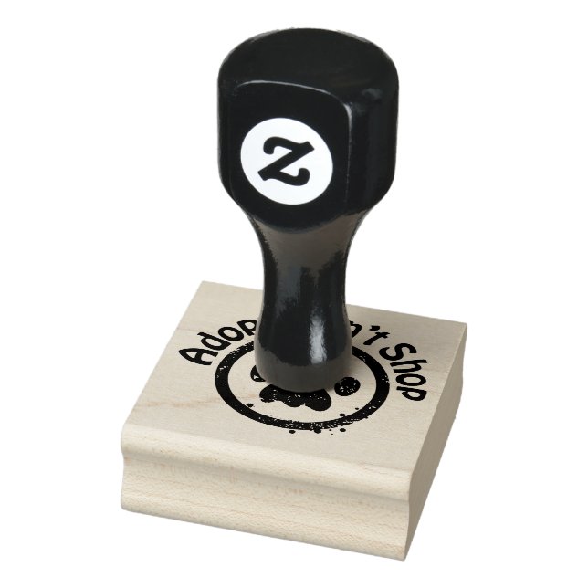 Hunderettungsmittel - Adoptier Don't Shop Gummi Br Gummistempel (Stempel)
