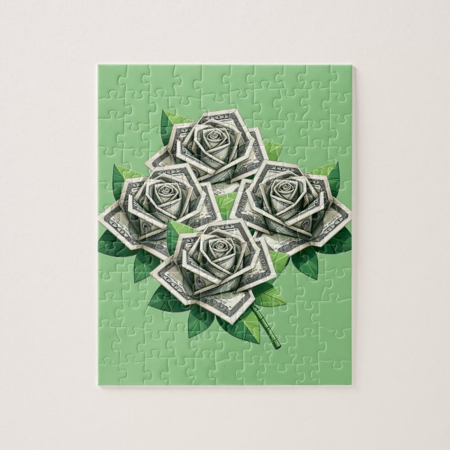 Hundert Dollar Rechnungen Origami Rose Geld Kunst (Vertikal)