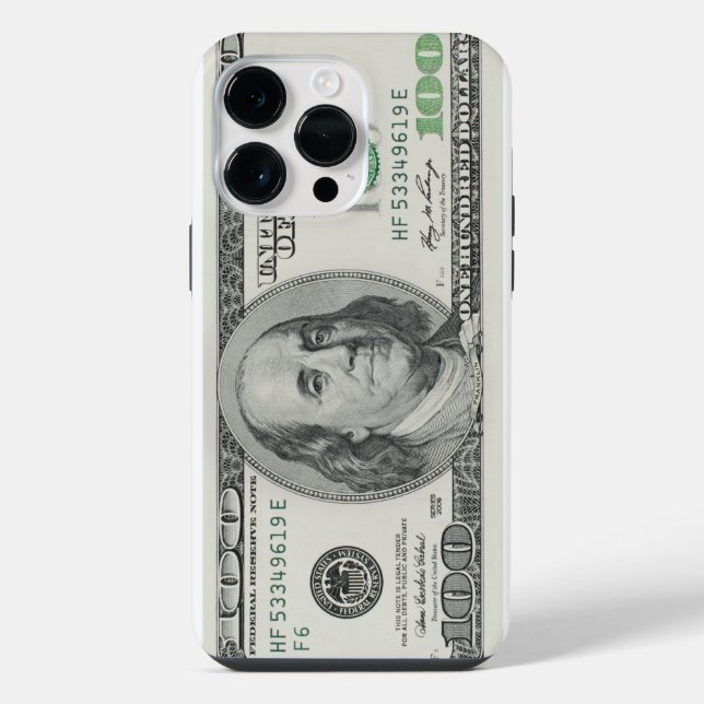 Hundert-Dollar-Schein iPhone 14 Pro Max Hülle (Rückseite)