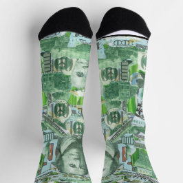 Hundert Dollar-Scheine Socken
