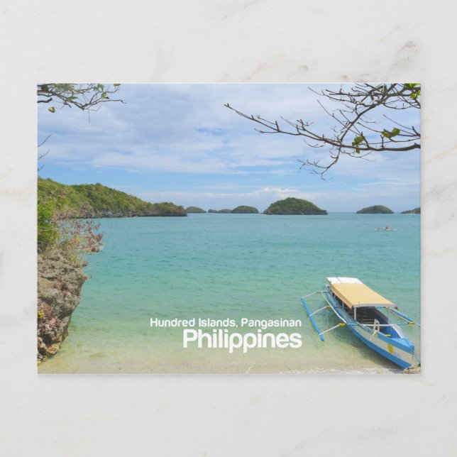 Hundert Inseln, Pangasinan Philippinen Postkarte (Vorderseite)